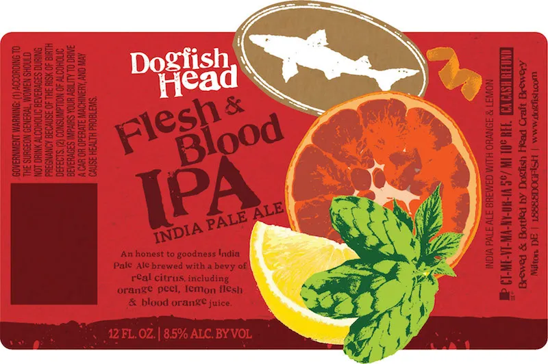Dogfish Head Flesh and Blood Fruit IPA